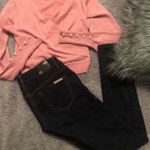 Armani exchange very dark blue jeans